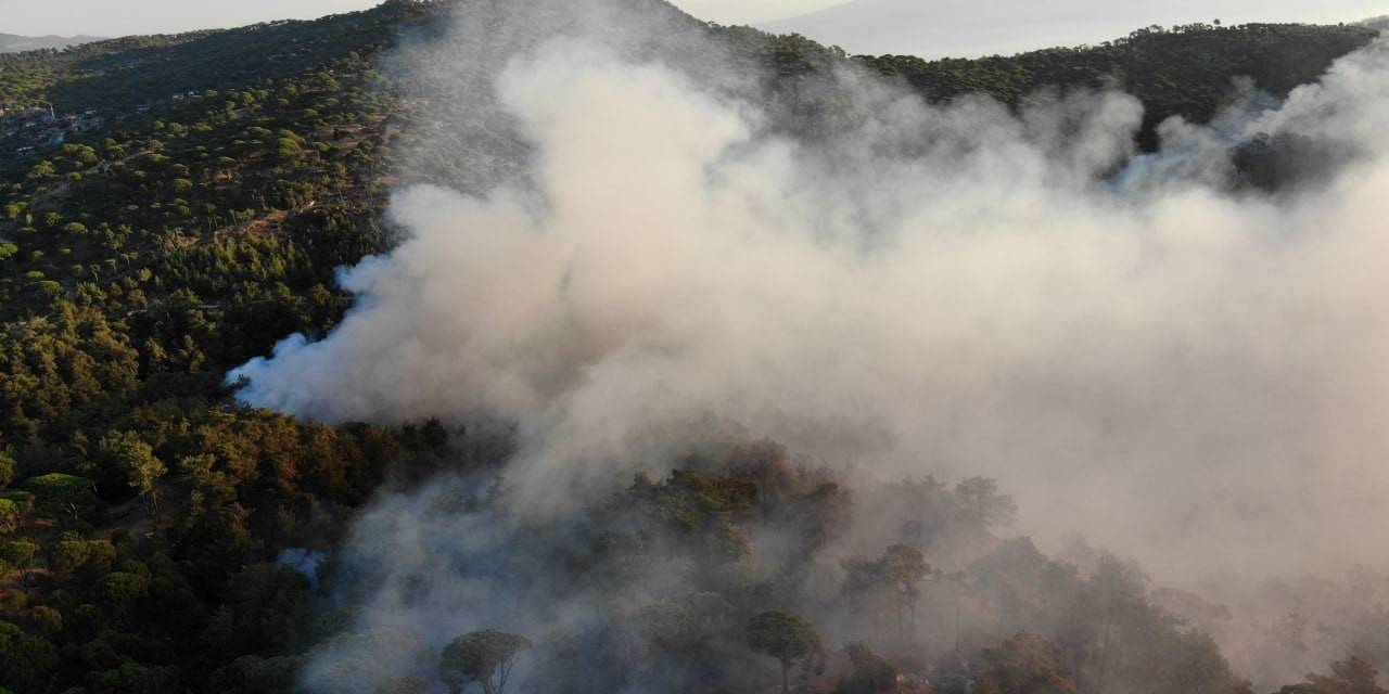 Bozdoğan Yangını Günün İlk Işıklarıyla Böyle Görüntülendi