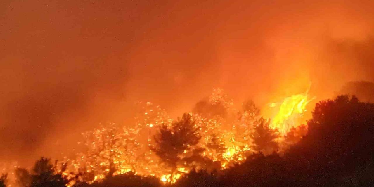 Manisa’daki Orman Yangını 80’inci Saatinde