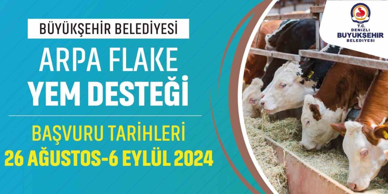 Denizli Büyükşehir Büyükbaş Hayvan Üreticilerine Yem Desteği Sağlayacak