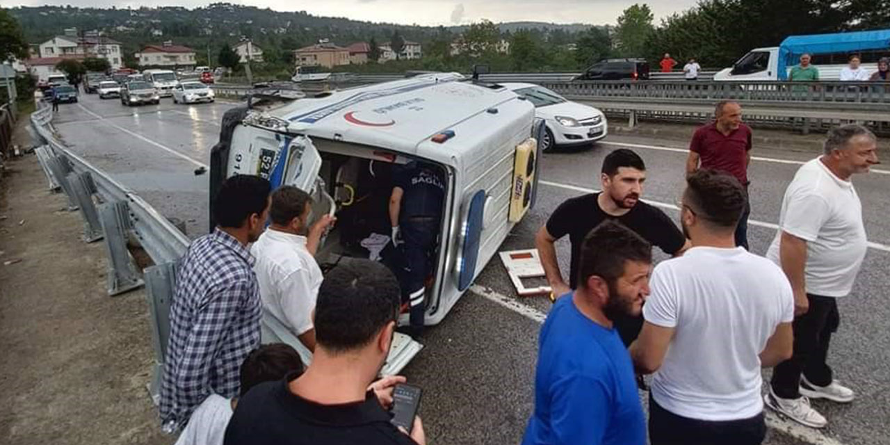 Ordu’da Ambulans Kazası: 4 Yaralı