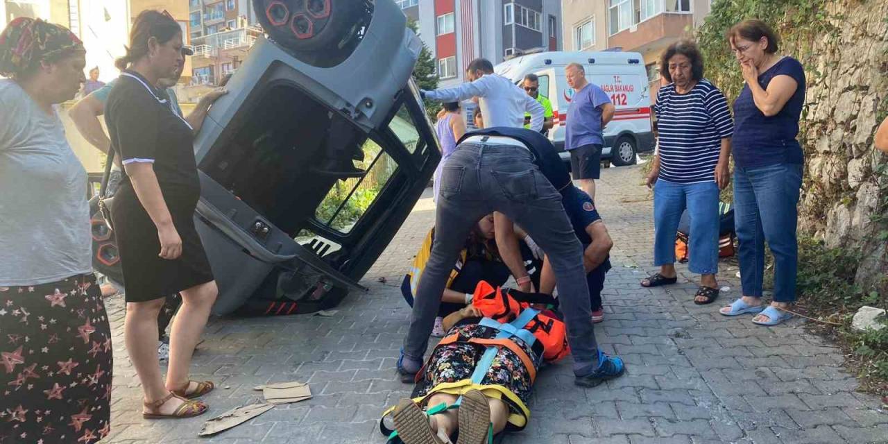 Emekli Ebe Aracını Park Etmek İsterken Alt Yola Uçtu