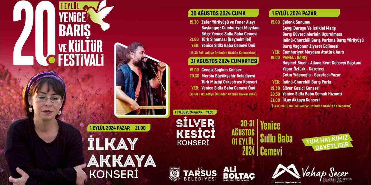 20. Yenice Barış Ve Kültür Festivali 30 Ağustos’ta Başlıyor