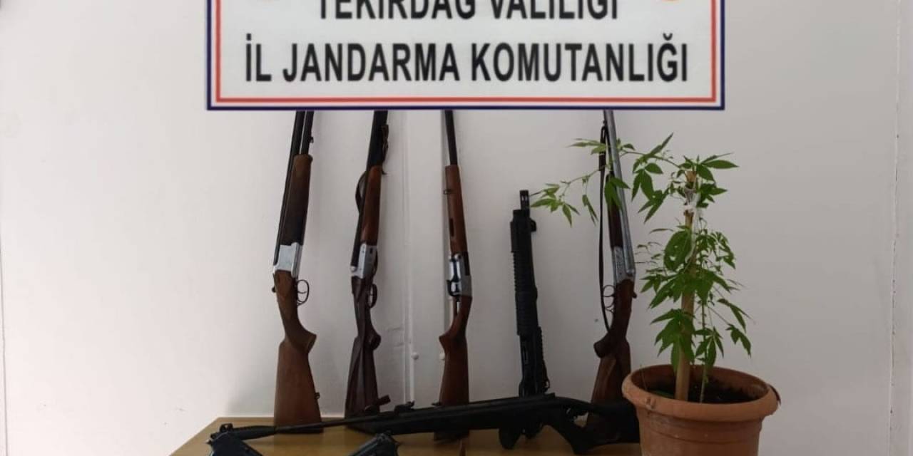 Tekirdağ’da Uyuşturucu Ve Silah Operasyonları
