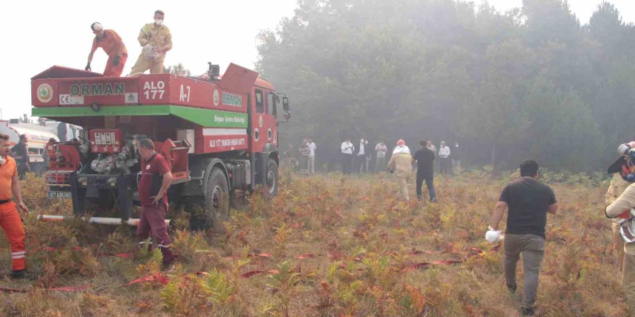 Devrek’teki Orman Yangınında Soğutma Çalışmaları Tamamlandı