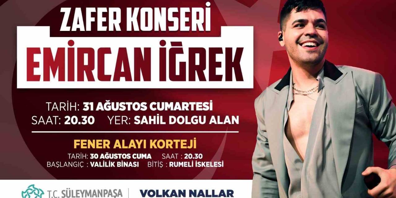 Süleymanpaşa’da 30 Ağustos Kutlamaları