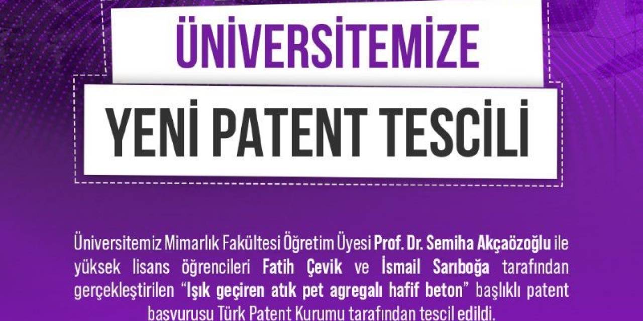 Niğde Ömer Halisdemir Üniversitesi’nin Başvuruları Tescillenmeye Devam Ediyor