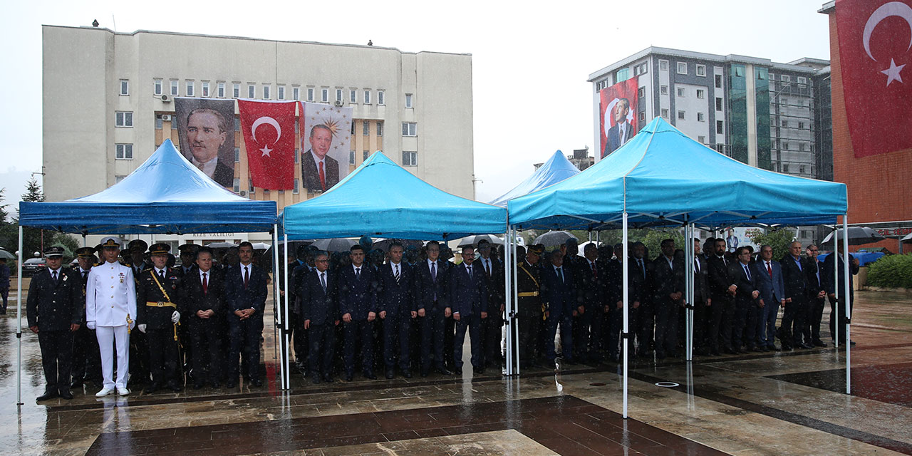 Rize'de 30 Ağustos Zafer Bayramı töreni düzenlendi