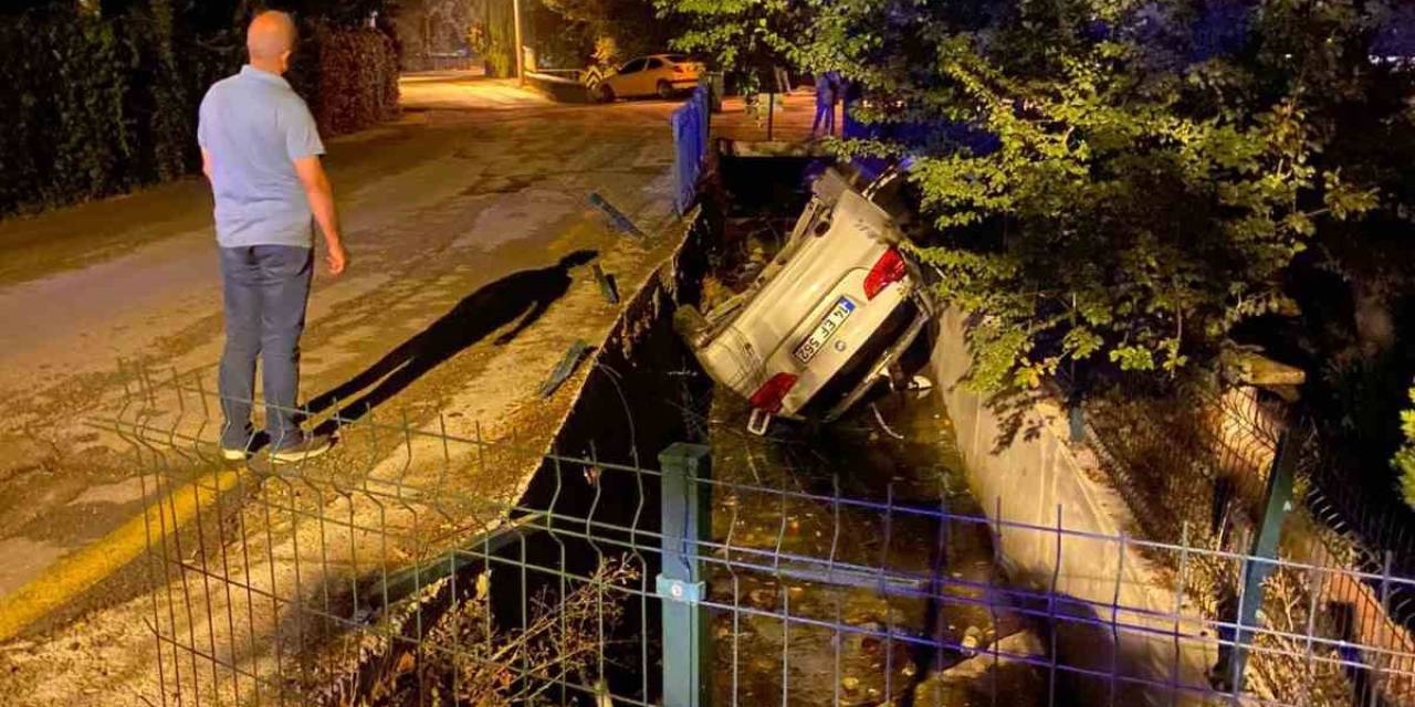 Cip, Su Kanalında Tepetaklak Oldu: Burunları Bile Kanamadı