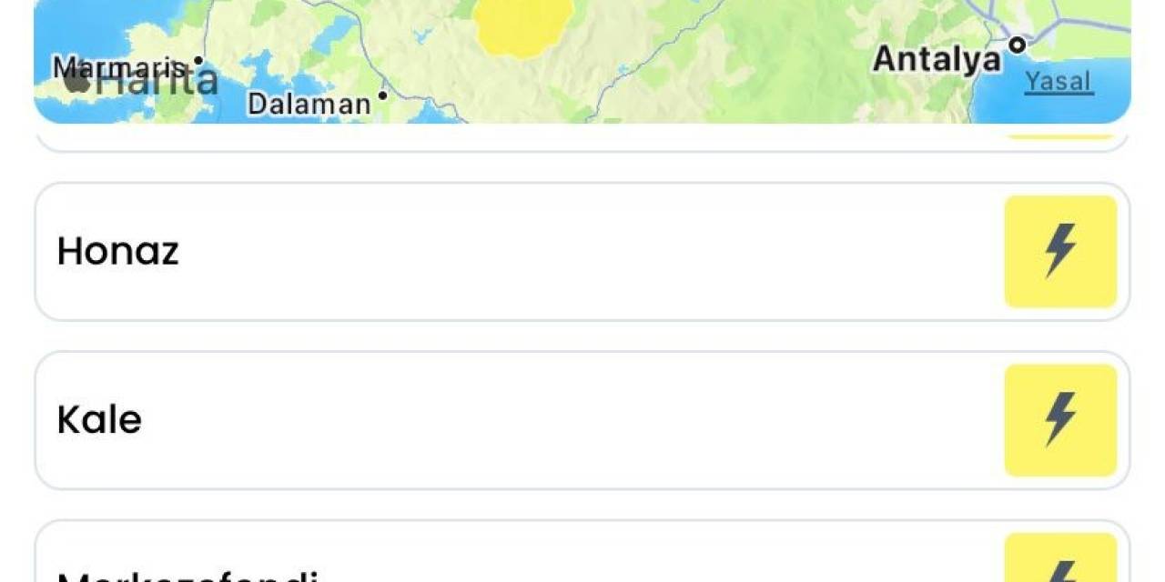 Denizli’ye Kuvvetli Yağış Uyarısı