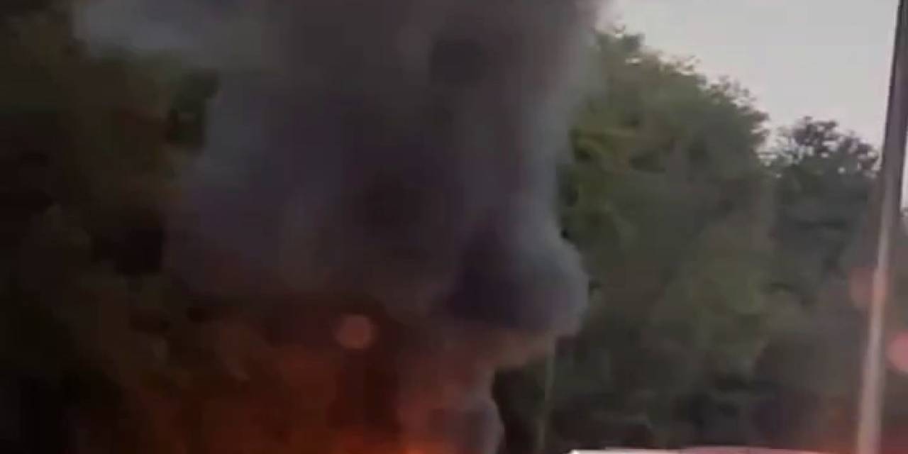 Beykoz’da Otomobil Alev Alev Yandı