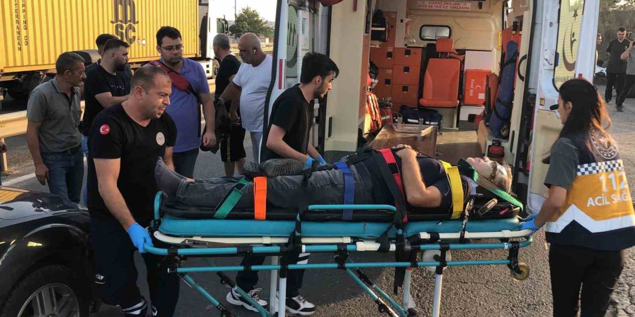 Otomobilin Çarptığı Yayanın Ağır Yaralandığı Kaza Kamerada