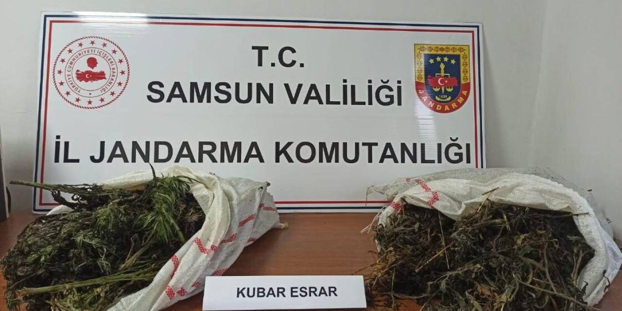 Samsun’da Jandarma 6 Kilo 930 Gram Kubar Esrar Ele Geçirdi