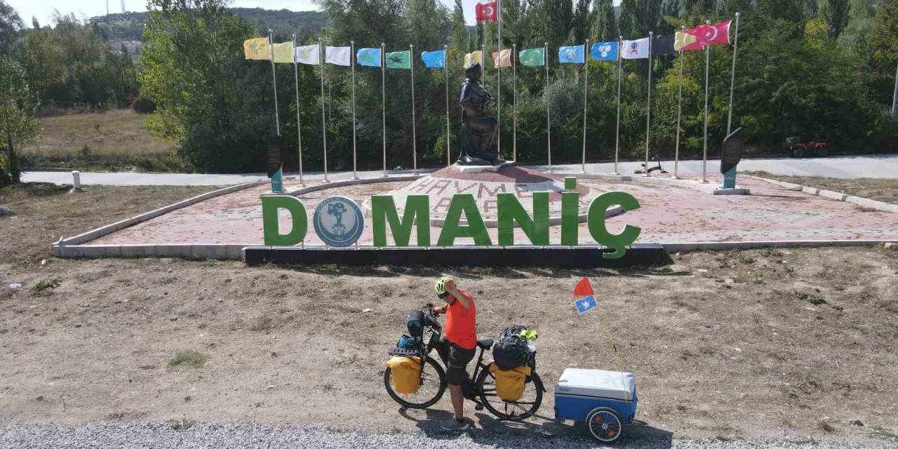 Bisikletiyle Barışa Pedal Çeviren Gezgin, Domaniç Dağlarında
