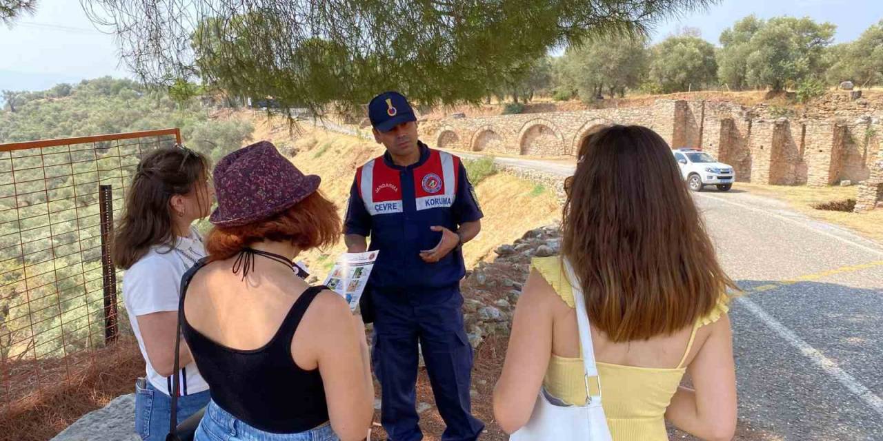 Jandarma Nysa’da Ziyaretçileri Bilgilendirdi