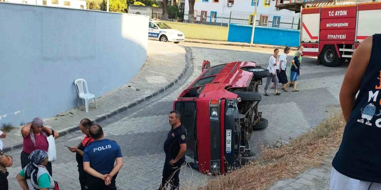 Koçarlı’da Kamyonet Devrildi: 1 Yaralı