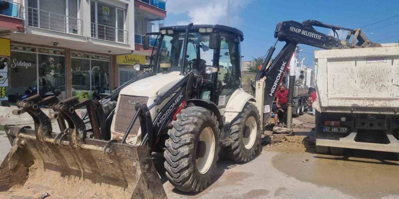 Sinop’un Ana İçme Suyu Borusu Patladı