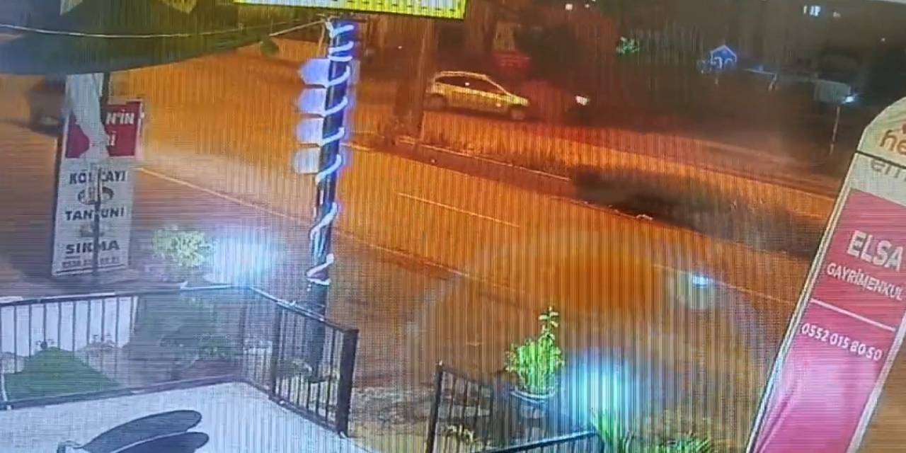 Adana’da Uzman Çavuşun Öldüğü Kaza Güvenlik Kamerasına Yansıdı