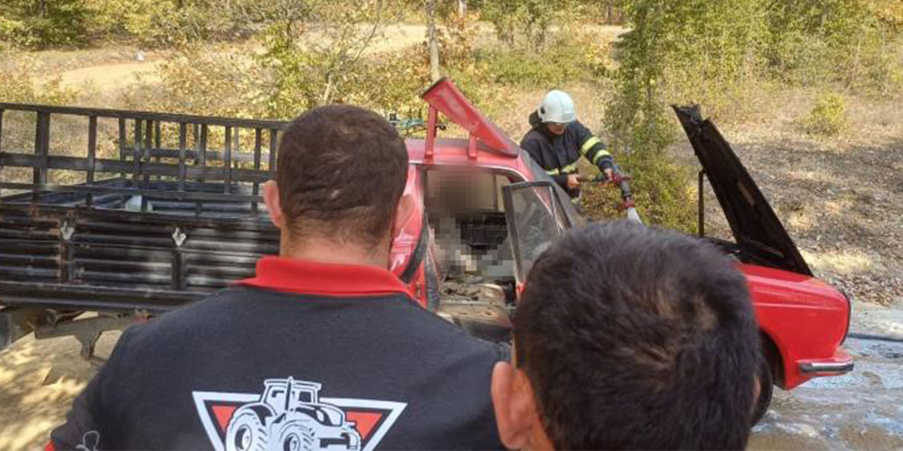 Samsun'da bir kişi aracında yanmış halde ölü bulundu