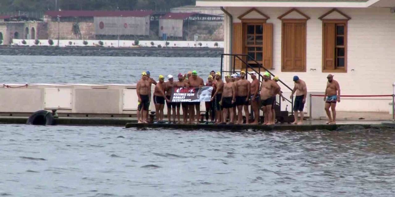 Katledilen Narin İçin Üsküdar’dan Kız Kulesi’ne Yüzdüler