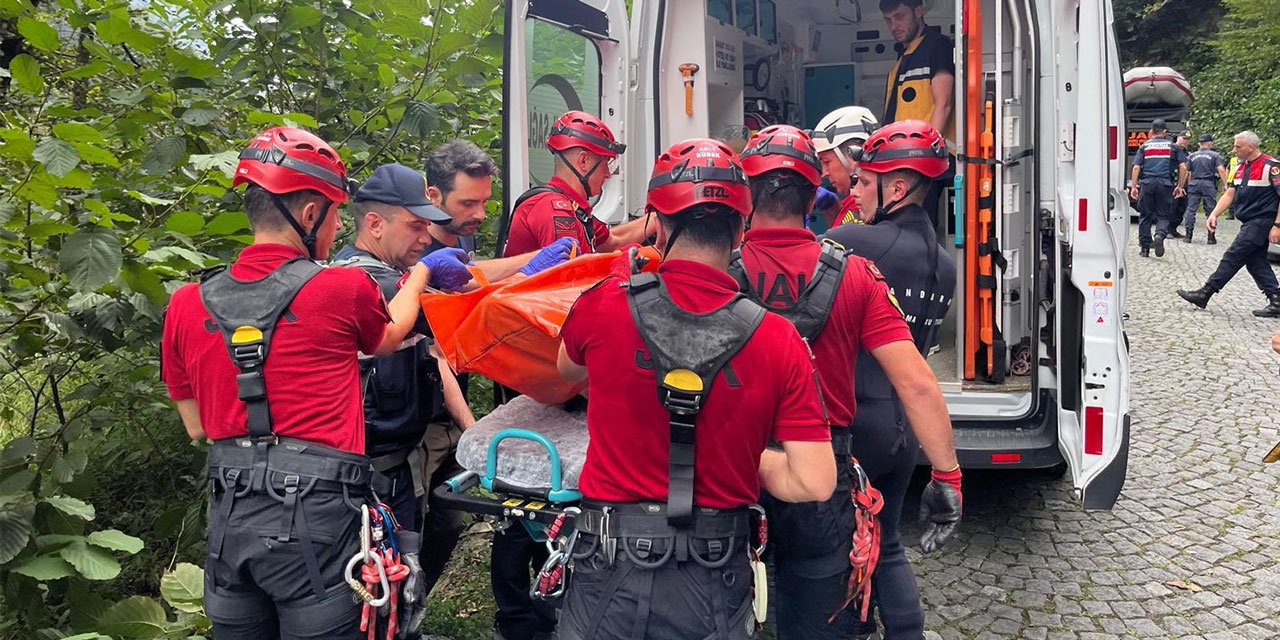 Rize'de uçuruma yuvarlanan kamyonetin sürücüsü öldü