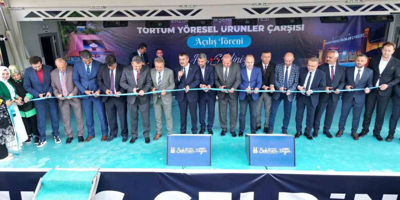 Büyükşehir Tortum’da Yöresel Ürünler Çarşısı Açtı