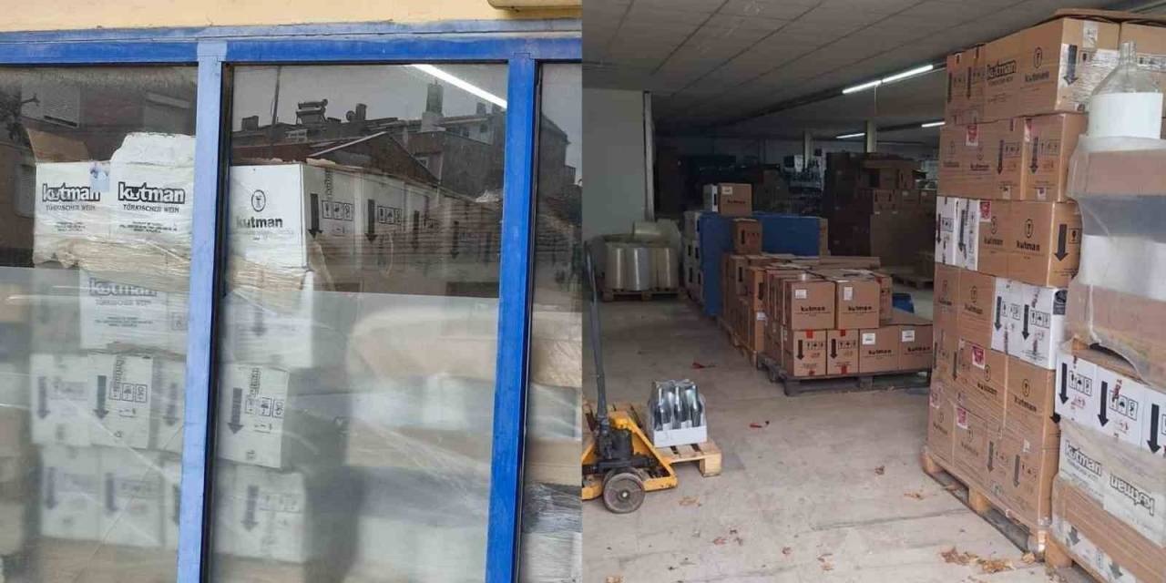 Tekirdağ’da Kaçak İçki Operasyonunda 43 Bin 102 Şişe Şarap Ele Geçirildi