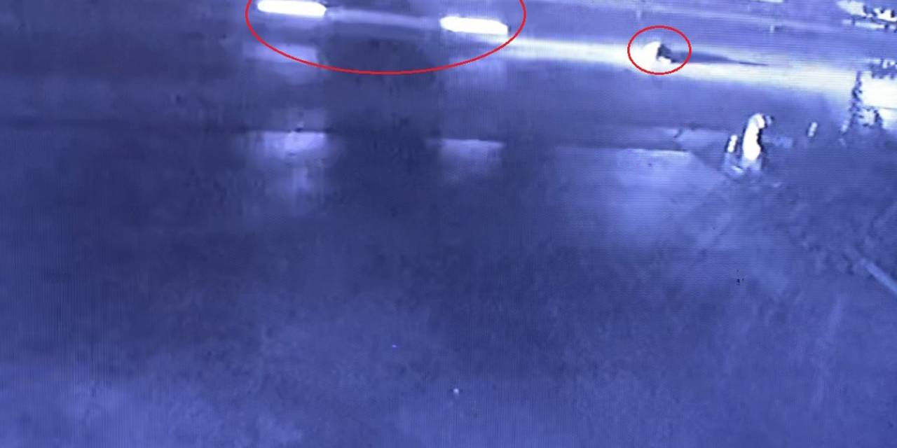 Yolun Karşısına Geçmeye Çalışan Yayanın Feci Ölümü Kamerada