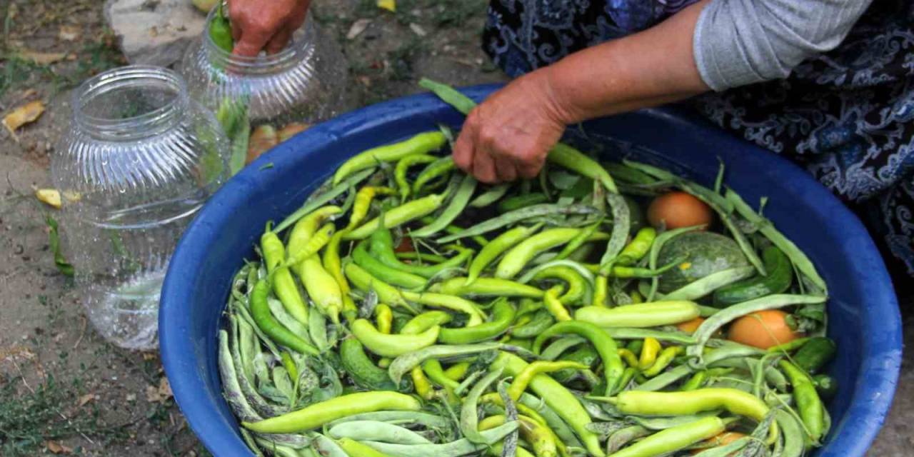 Erzincan’da Kadınların Turşu Mesaisi Başladı