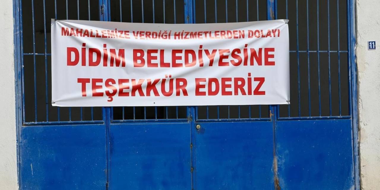 Kendine Teşekkür Ettiren Didim Belediye Başkanı’nın Pankartı Bayağı Bulundu