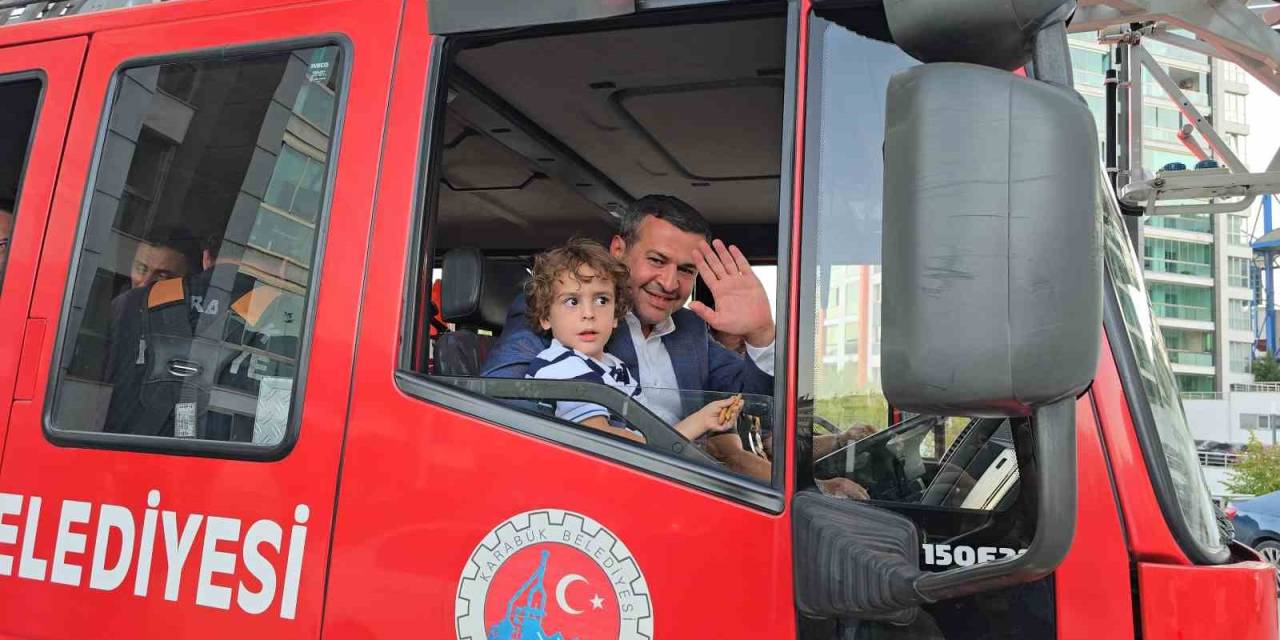 Karabük’te İtfaiye Ekiplerinden Nefes Kesen Tatbikat