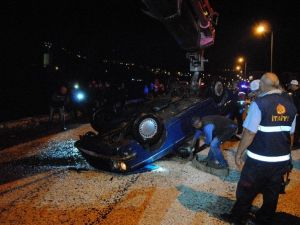Amasya’da Otomobil Irmağa Uçtu