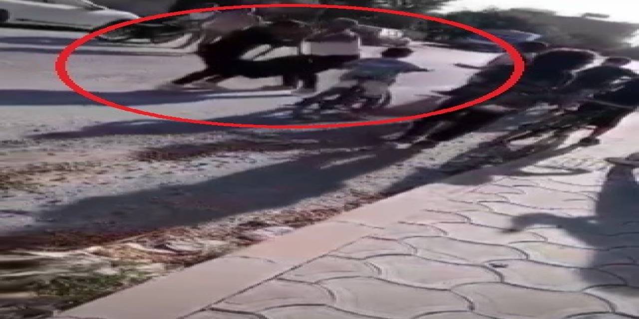 Gürültüye Tepki Gösteren Şahsın 12 Yaşındaki Çocuğu Dövdüğü Anlar Kamerada