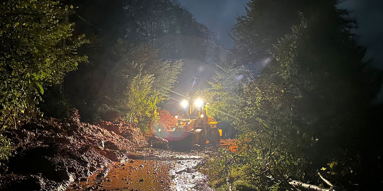 Şiddetli yağışlar Rize'de sel ve heyelanlara neden oldu