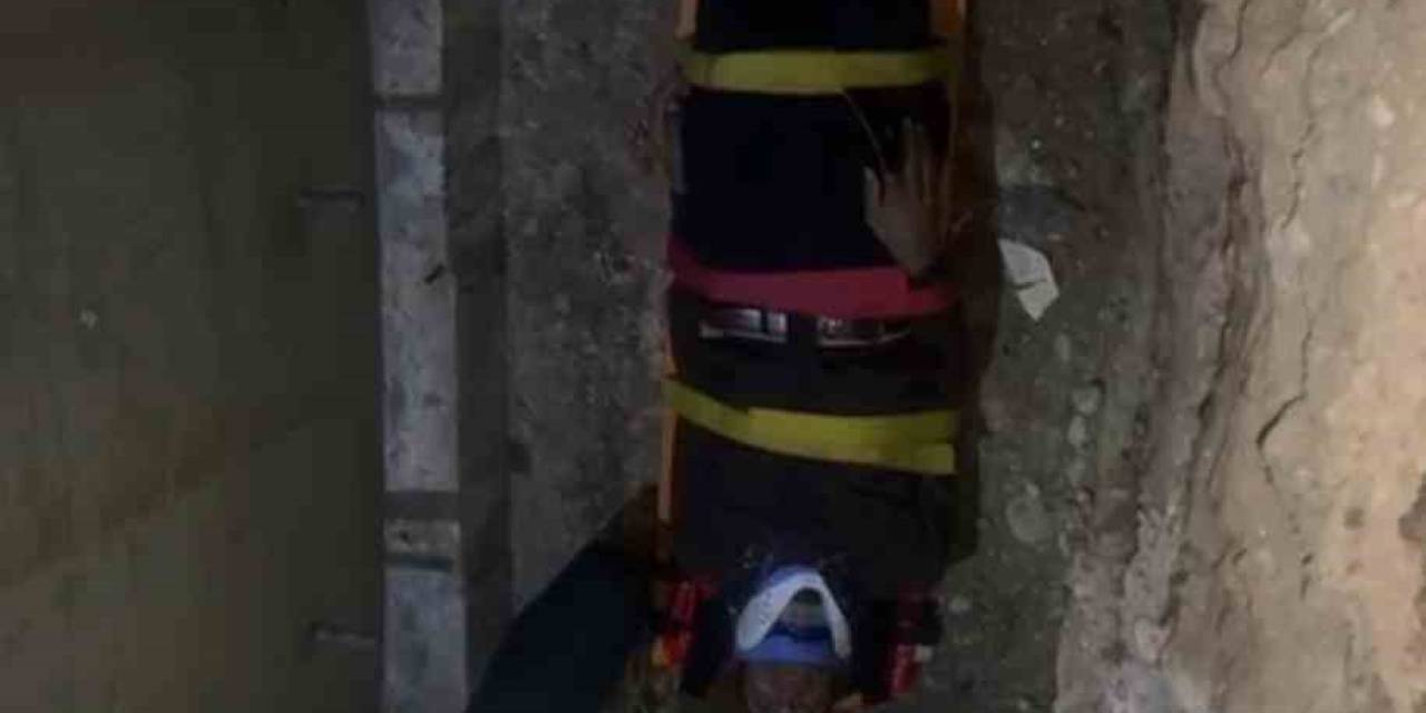 Menfeze Düşen Adam 1 Saat Sonra Kurtarıldı