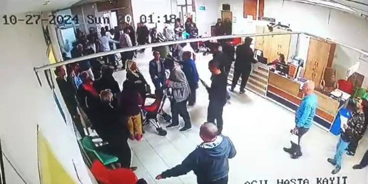 Depreme Hastanede Yakalanan Vatandaşların Kaçışması Güvenlik Kamerasında