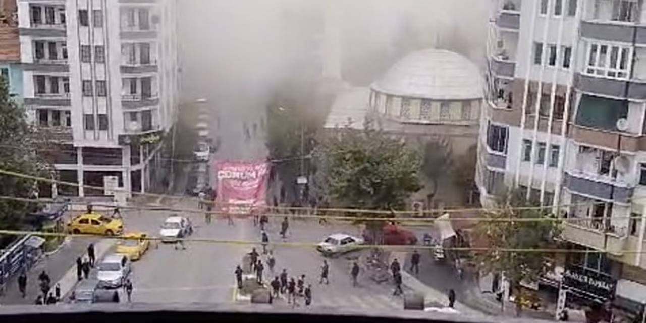 Çorum’daki Doğalgaz Patlamasının Ardından Yaşanan Panik Kamerada