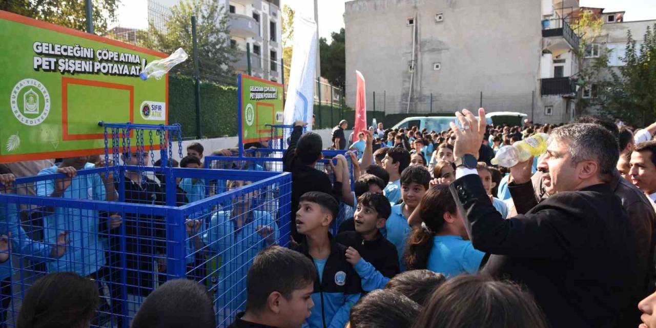 Yıldırım’da Geleceğini Çöpe Atma,pet Şişeni Potaya At