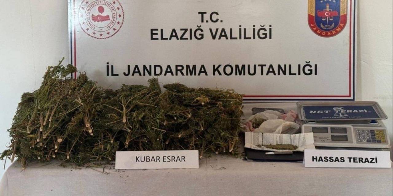 Elazığ’da Evde 3 Kilo 200 Gram Esrar Ele Geçirildi: 1 Gözaltı