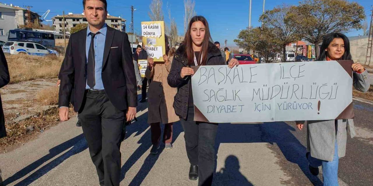 Başkale’de “Diyabet Farkındalık Yürüyüşü” Yapıldı