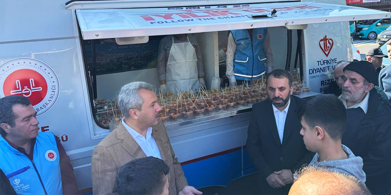 Türkiye Diyanet Vakfı Rize Şubesi Mobil İkram Aracı Rize’de tanıtıldı