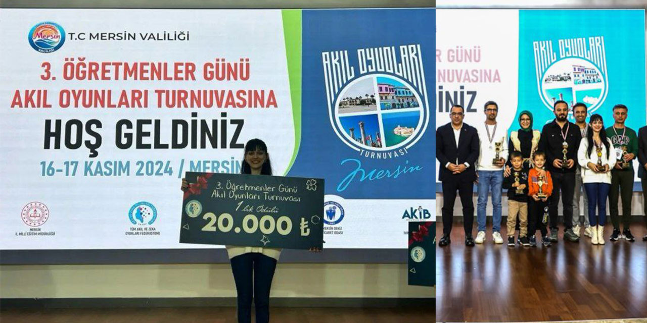 Derepazarı İmam Hatip Ortaokulu Öğretmeni Tuğba Turnator, Akıl Oyunları Turnuvasında Türkiye Birincisi Oldu