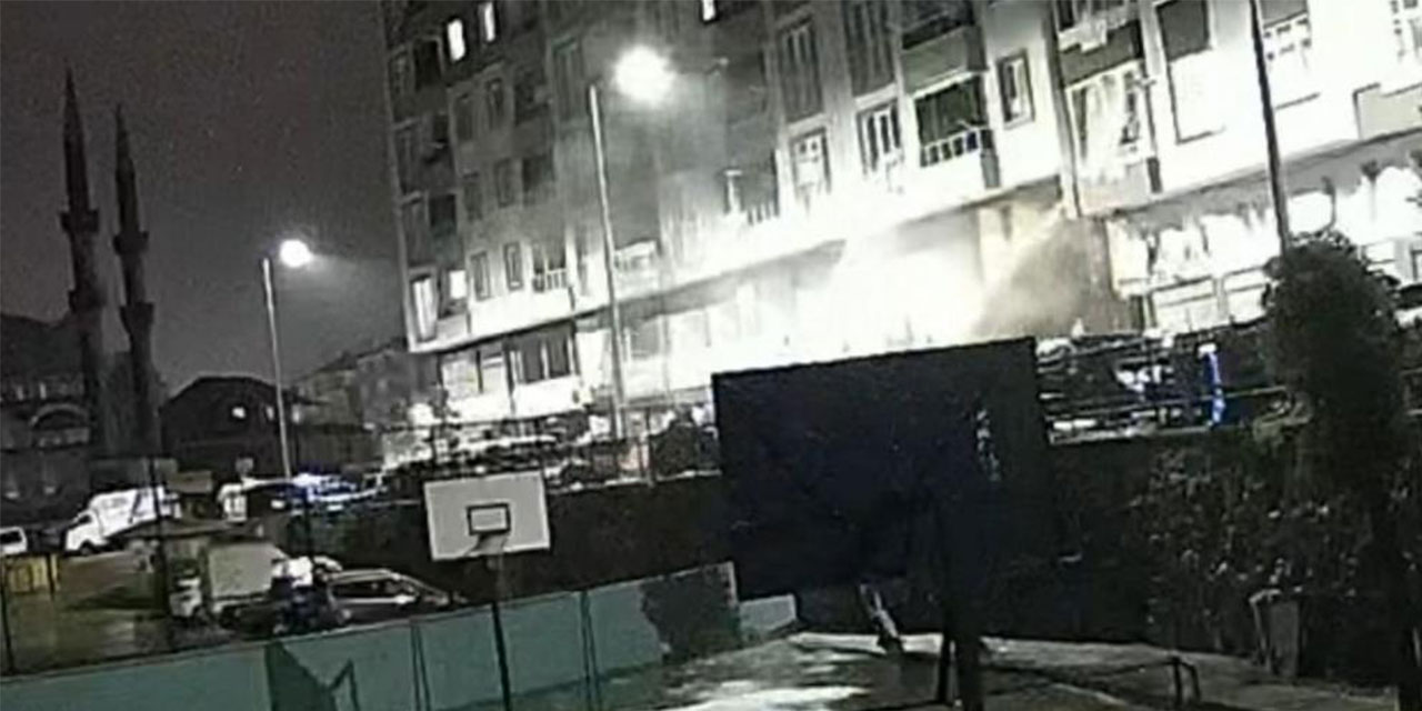 Rize’de meydana gelen heyelan güvenlik kamerasına yansıdı