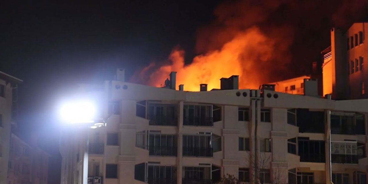 Dershane bulunan binada çıkan yangında 1 öğretmen öldü