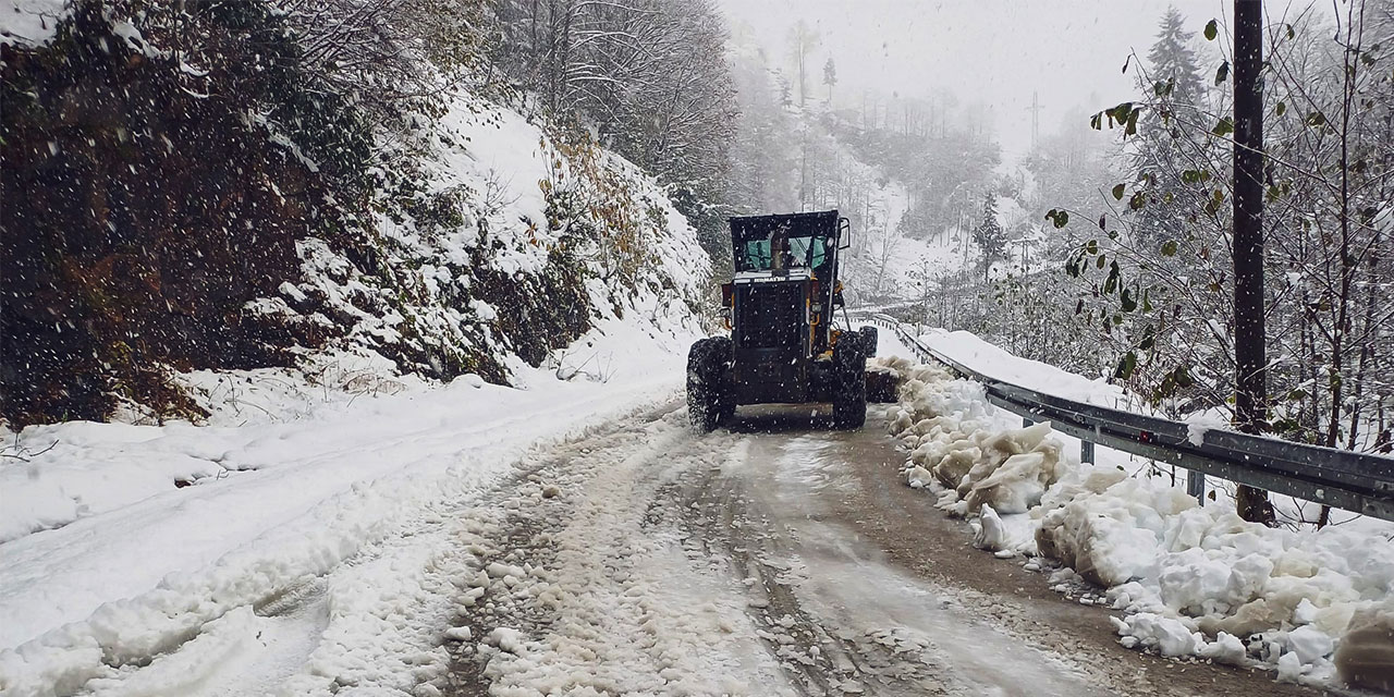 Rize'de 25 Köy Yolu Ulaşıma Açıldı!