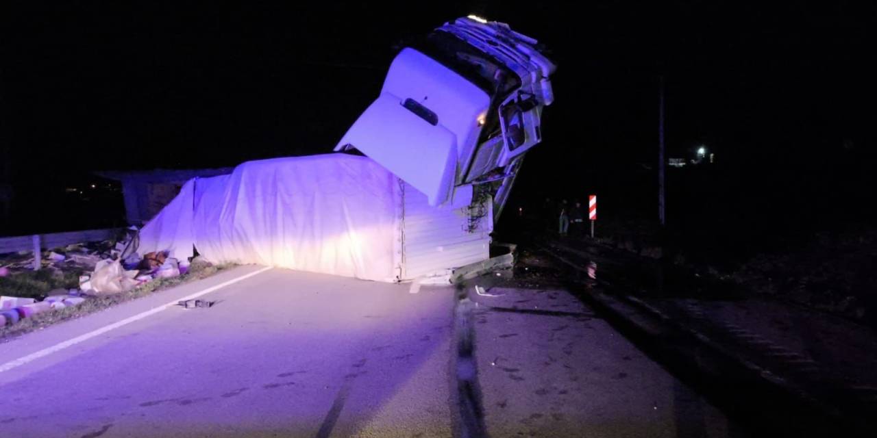 Amasya’da Kaza Yapan Tırın Kupası Şaha Kalktı