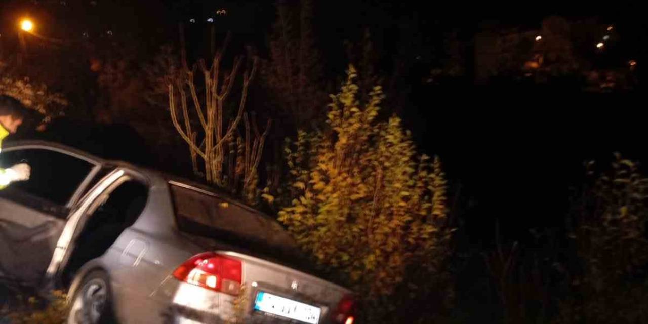 Alkollü Sürücü Polisten Kaçarken Kaza Yaptı