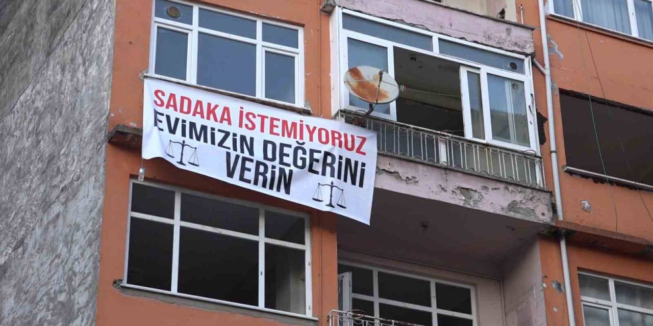 Rize’de Kamulaştırma Bedeline Pankartlı Tepki