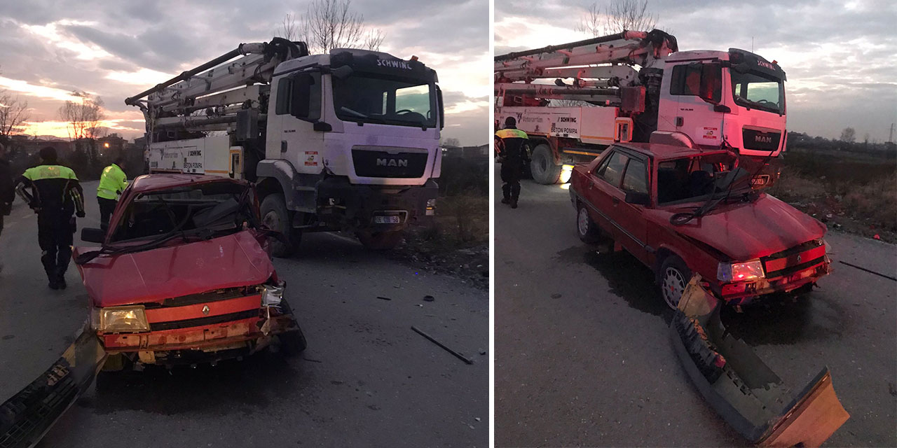 9 yaşındaki çocuğun kullandığı otomobille kamyon çarpıştı 3'ü ağır 5 yaralı