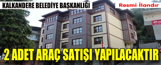 2 Adet Araç Satışı Yapılacaktır