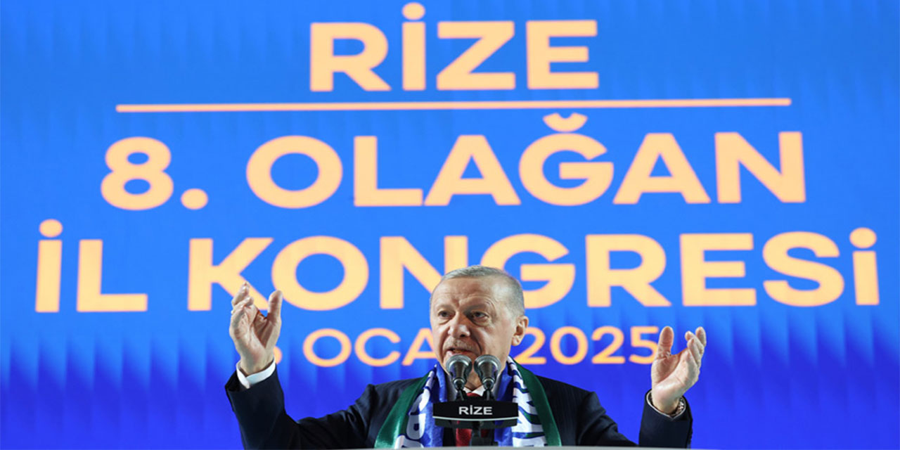 Cumhurbaşkanı Erdoğan AK Parti Rize Kongresi'nde konuştu